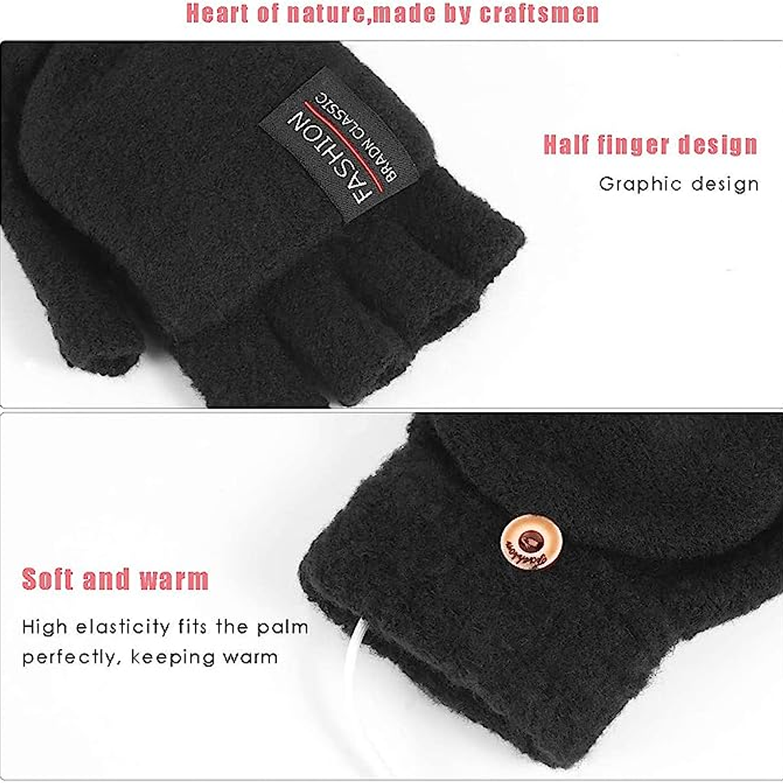 Guantes Calefactores Con Conexion Usb Calentador De Manos 2