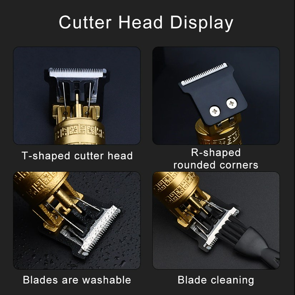 Máquina Cortadora Pelo Metálica Recargable Usb 2