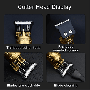 Máquina Cortadora Pelo Metálica Recargable Usb