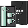 Set Termo Caliente Frio Termo Acero Inox + 3 Tazas 500 Ml