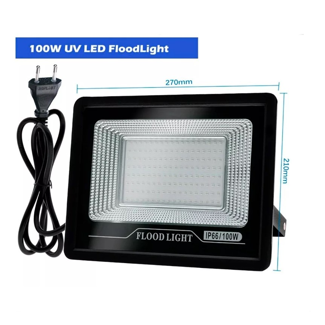 Foco Led Uv 100w Potente Exterior Ultra Violeta 3