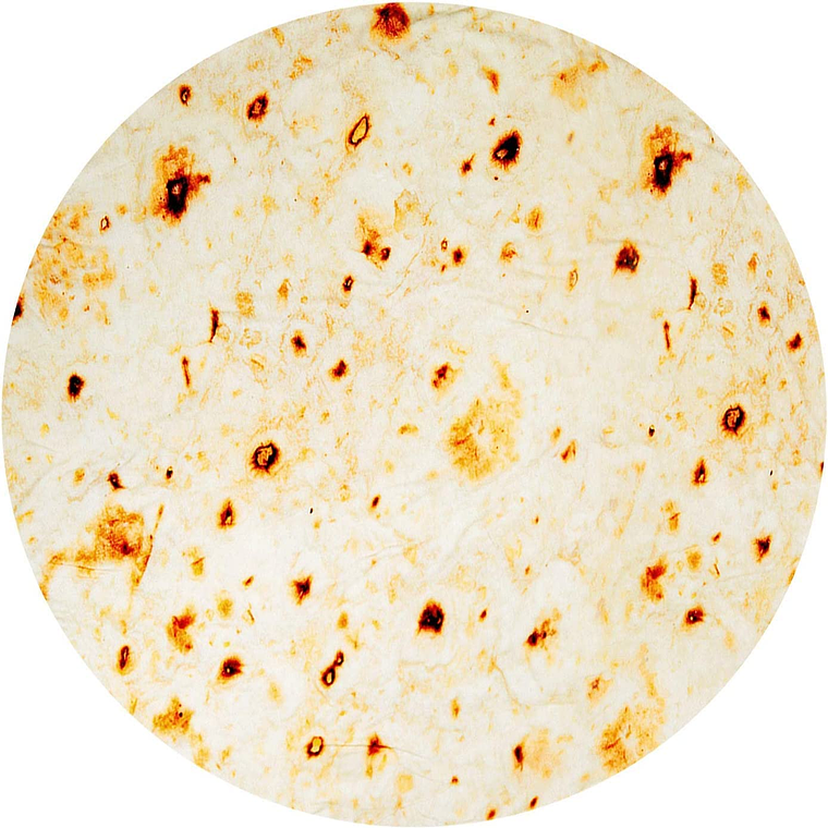 Manta De Tortilla De Franela Redonda 200cm Diametro 1