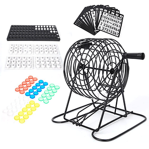Set De Bingo Lota Completo Incluye Tombola Fichas Pelotas