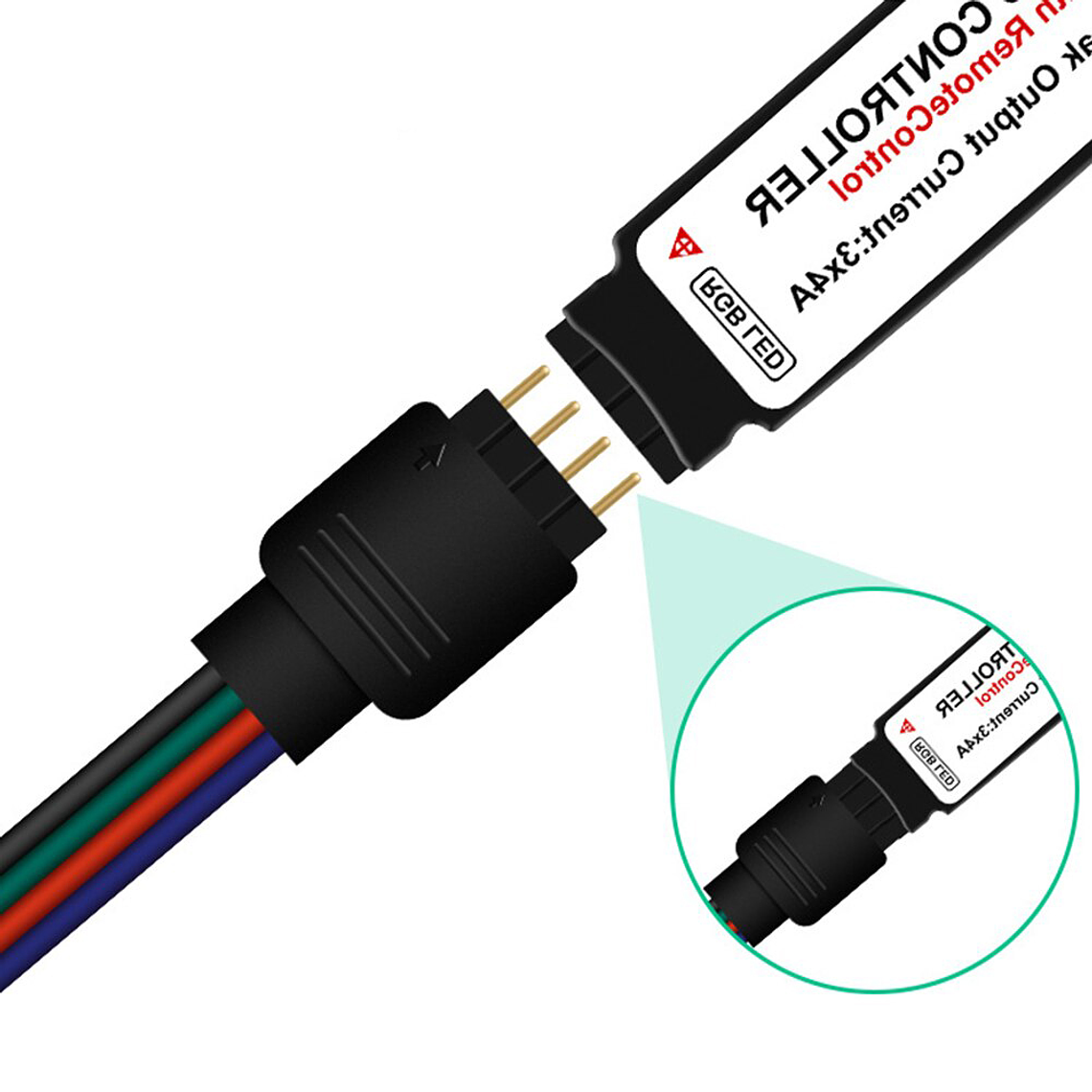 Cinta Tira Led 5 Metros Control Rgb 5050 Usb 5v 3