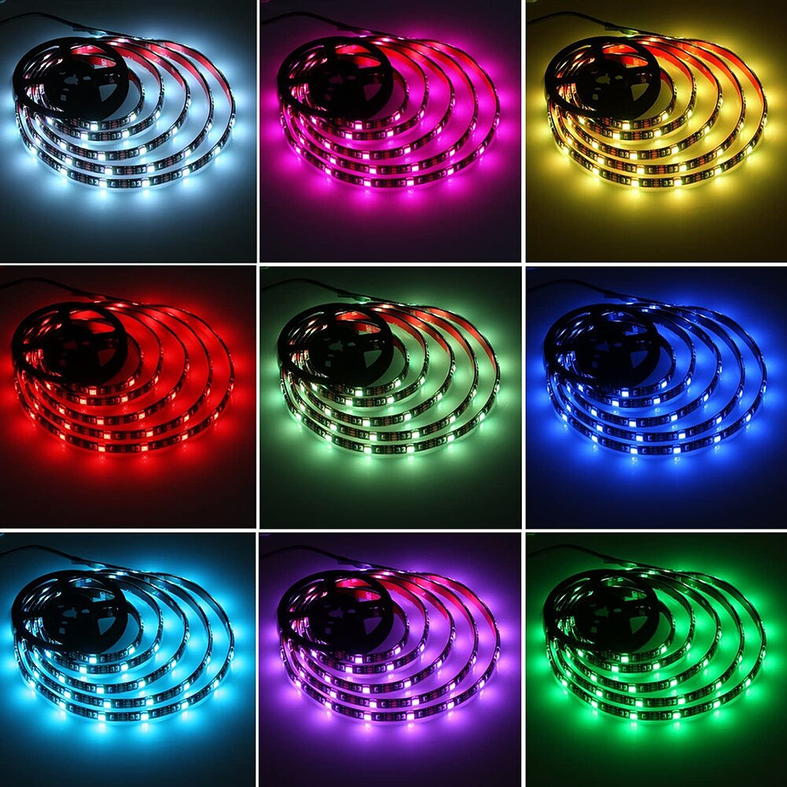 Cinta Tira Led 5 Metros Control Rgb 5050 Usb 5v 4