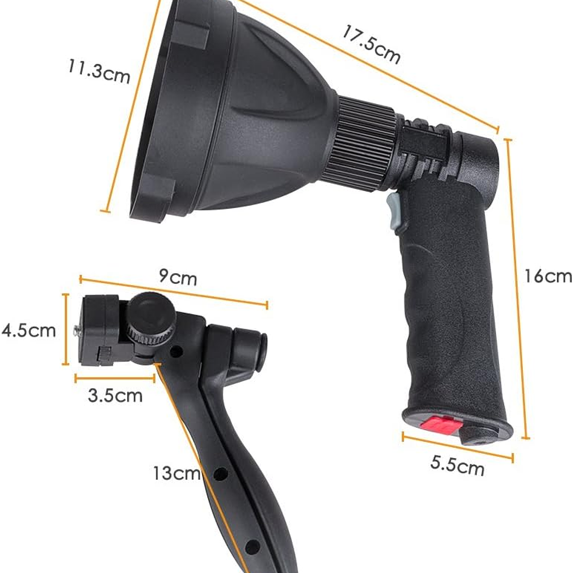 Linterna Super Brillante 1200lm Recargable Caza Camping 3