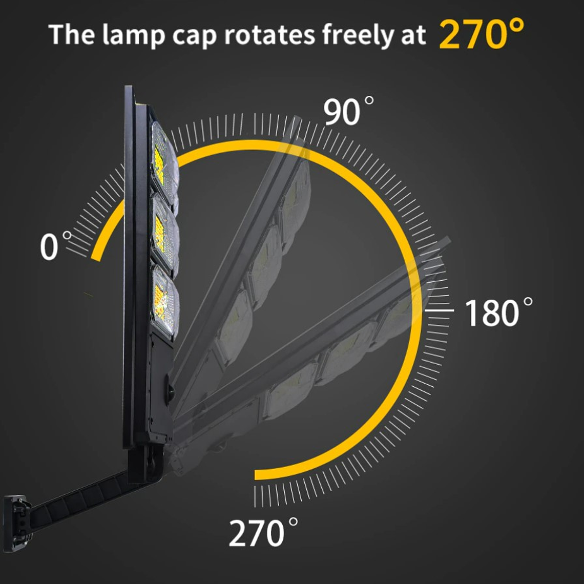 Foco Solar 200w Foco Potentes Sensor De Movimiento Exterior 3