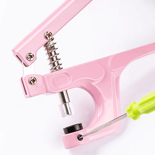 Pinza Remachadora Para Broches Plasticos Snap + 100 Broches
