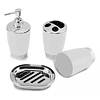 Set Accesorios De Baño 4pzs Portacepillos Jabonera