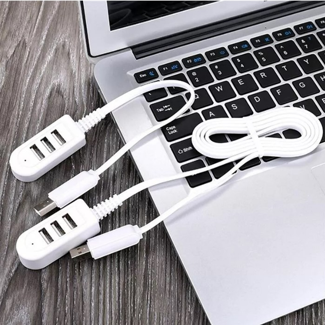  Splitter Hub Usb X3 Alargador Zapatilla Usb 2.4a 1.20 Mts 2
