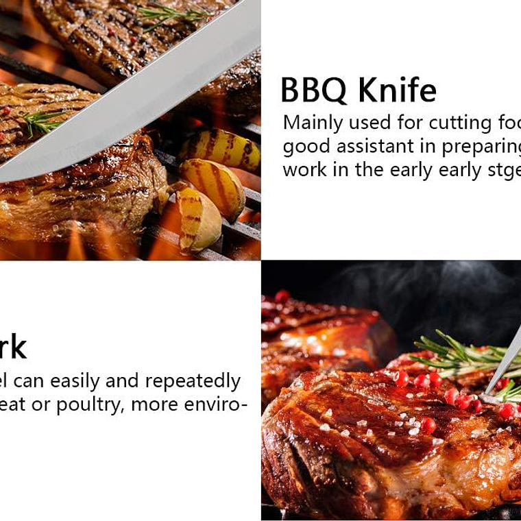 Set Parrillero Asado Barbacoa 5 Pcs En Maleta Kit Parrilla 3