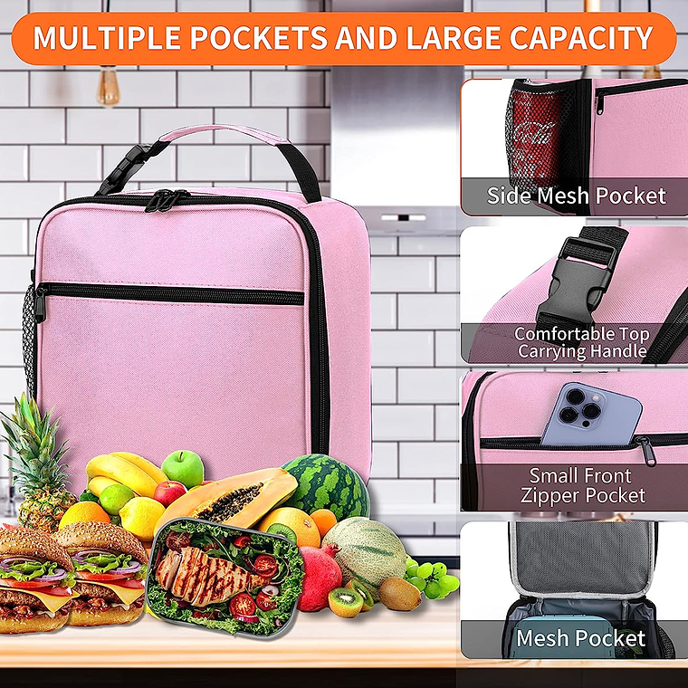 Lonchera Térmica Portátil Hombre Bolsa Del Almuerzo 7