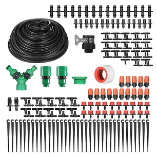 Kit De Riego Sistema Automático Goteo 40m 164pcs