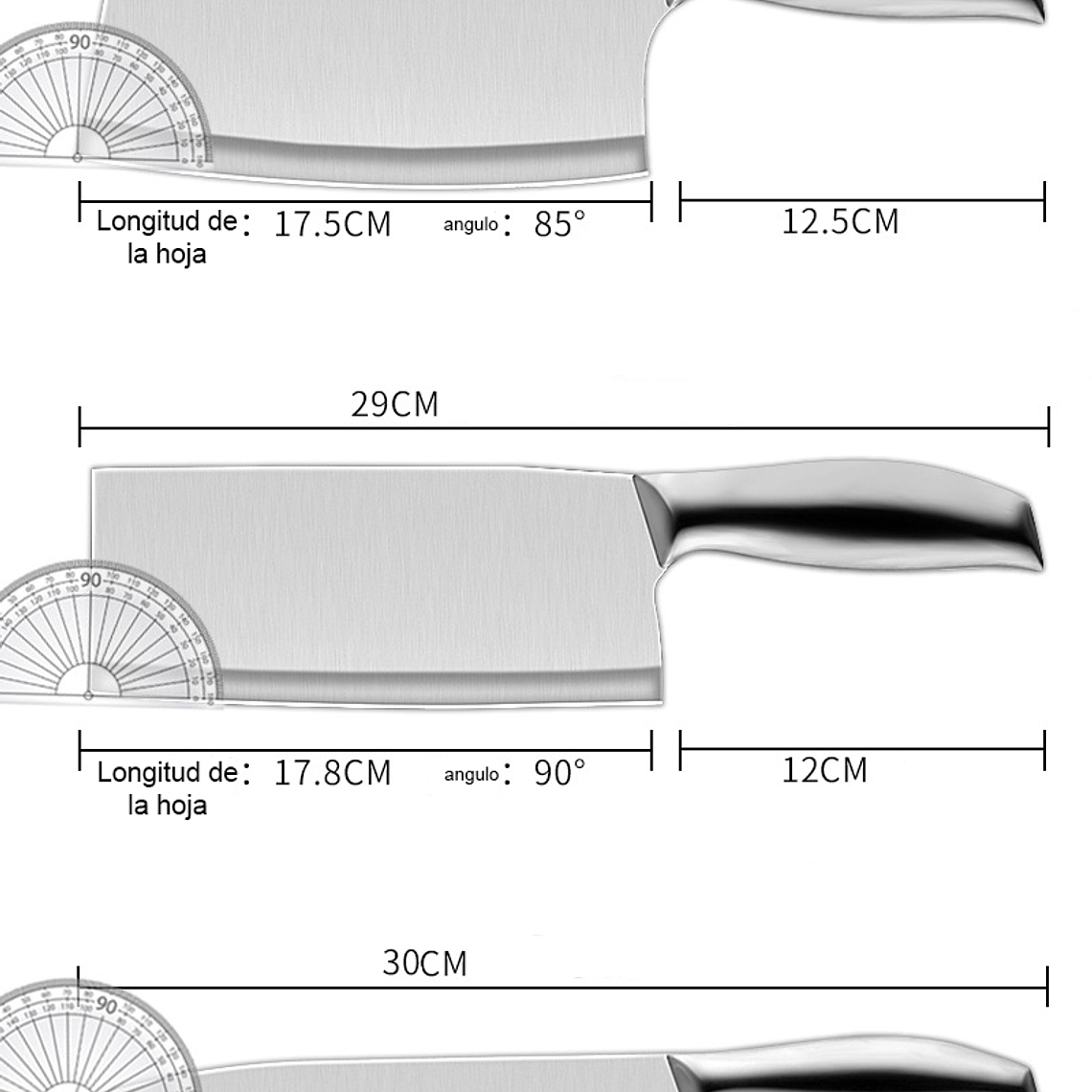 Set De Cuchillos 7 Piezas Acero Inoxidable + Soporte 3