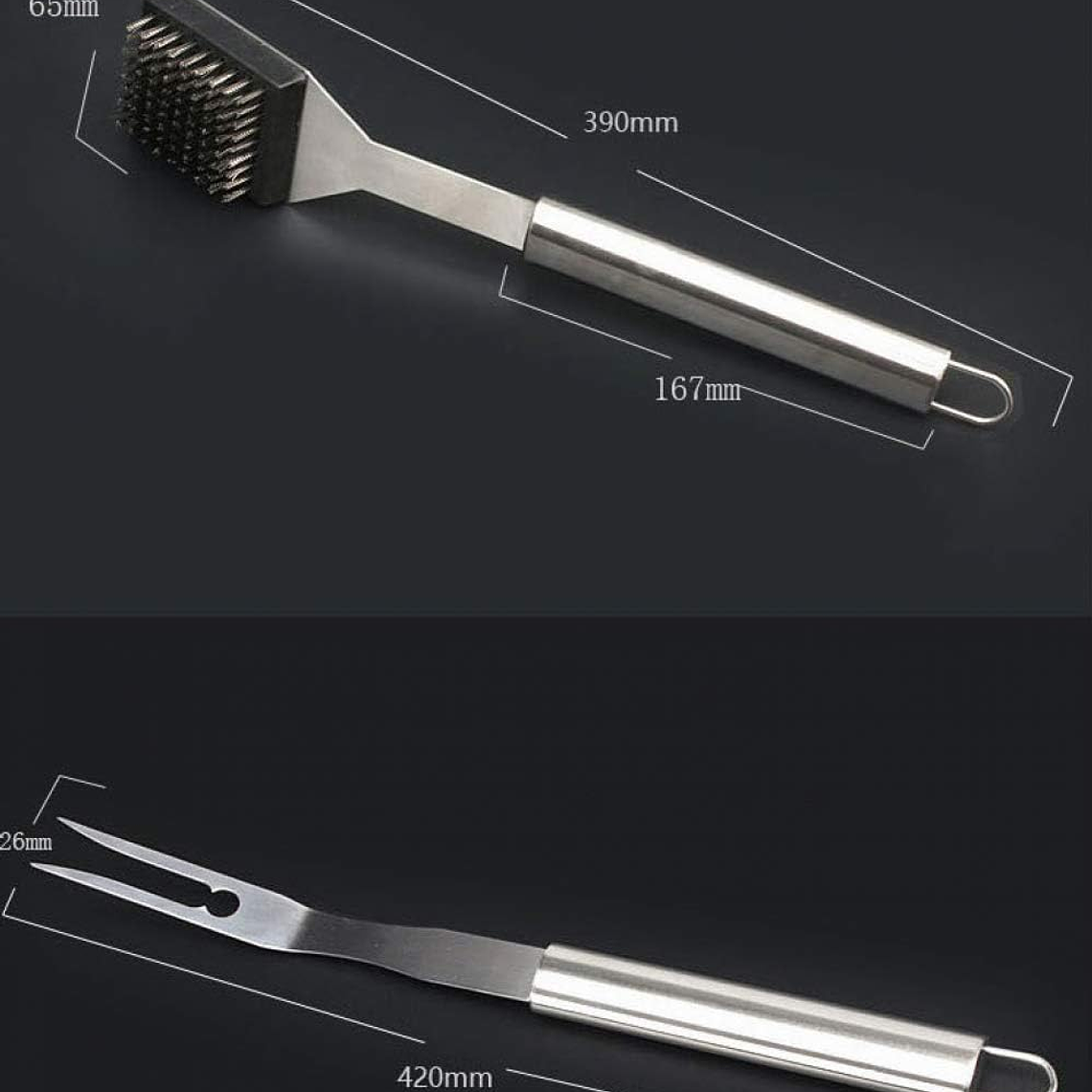 Set Parrillero Asado Barbacoa 18 Pcs En Maleta Kit Parrilla 3