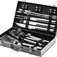 Set Parrillero Asado Barbacoa 18 Pcs En Maleta Kit Parrilla - Miniatura 1