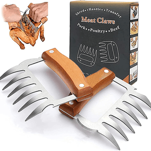 X2 Garras De Oso Acero Inoxidable Para Asados Parrilla Bbq