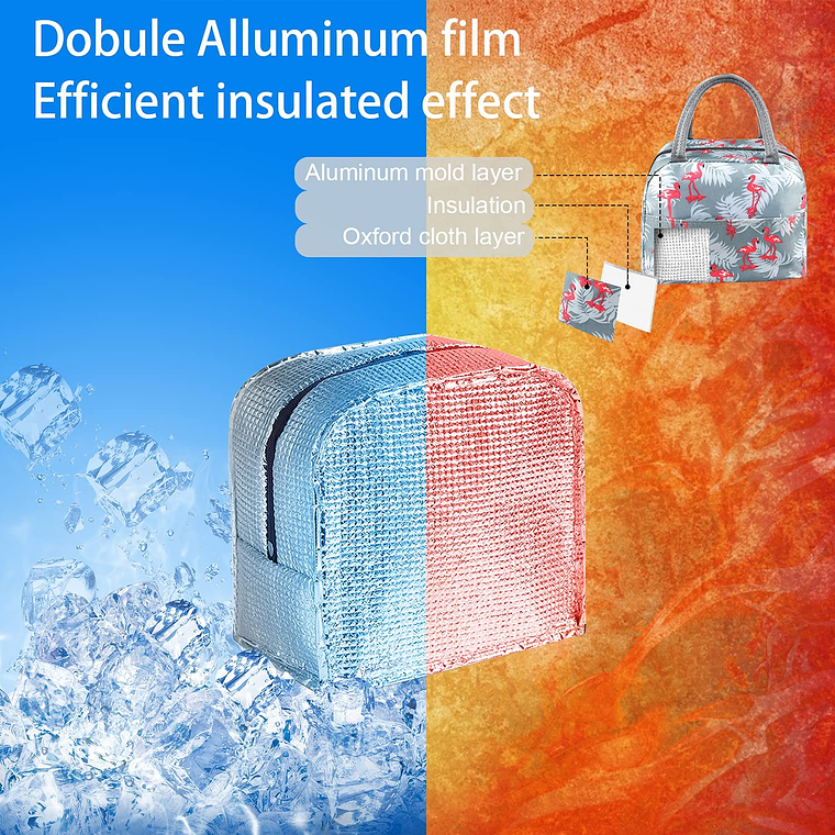 Lonchera Bolsa Térmica Colación Almuerzo Portátil Diseños 8