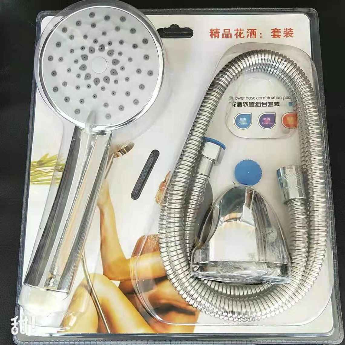 Kit Cabezal Para Ducha Teléfono + Manguera + Soporte 1