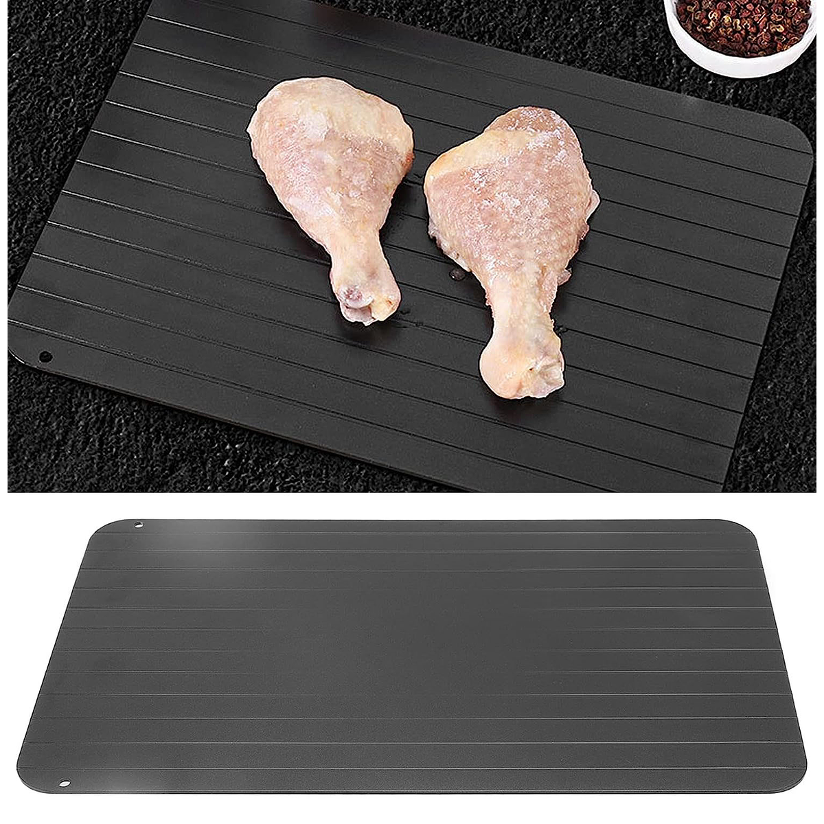 Placa de descongelación rápida para cocina, bandeja de descongelación de  aluminio, tabla de cortar para carne congelada, mariscos - AliExpress