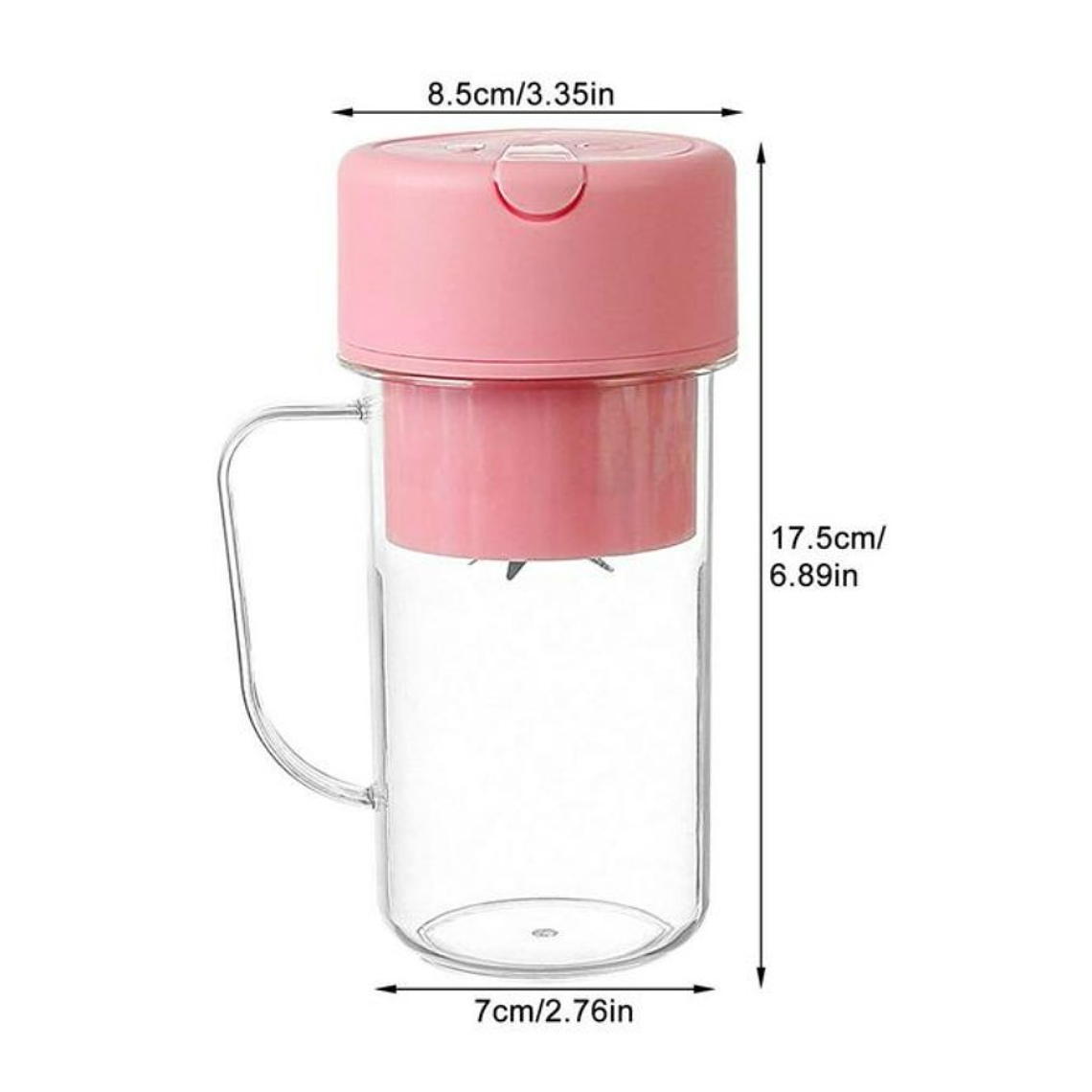 Vaso Licuadora Juguera Portátil Mini Recargable De 420ml 6