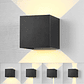 Foco Luz cuadrado Aplique Para Pared Led Exterior - Miniatura 1