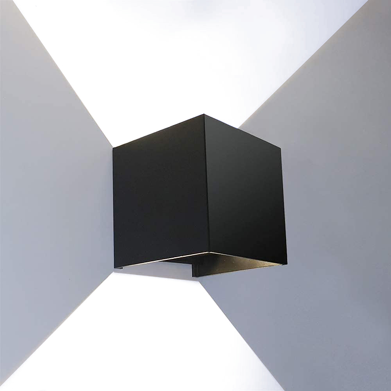 Foco Luz cuadrado Aplique Para Pared Led Exterior 3