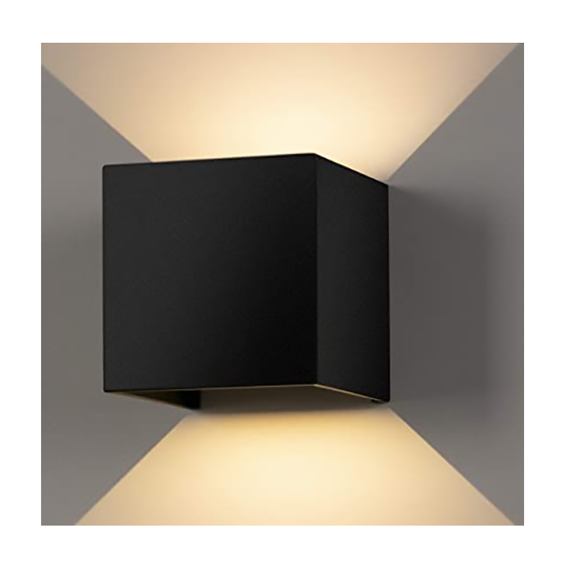 Foco Luz cuadrado Aplique Para Pared Led Exterior 2
