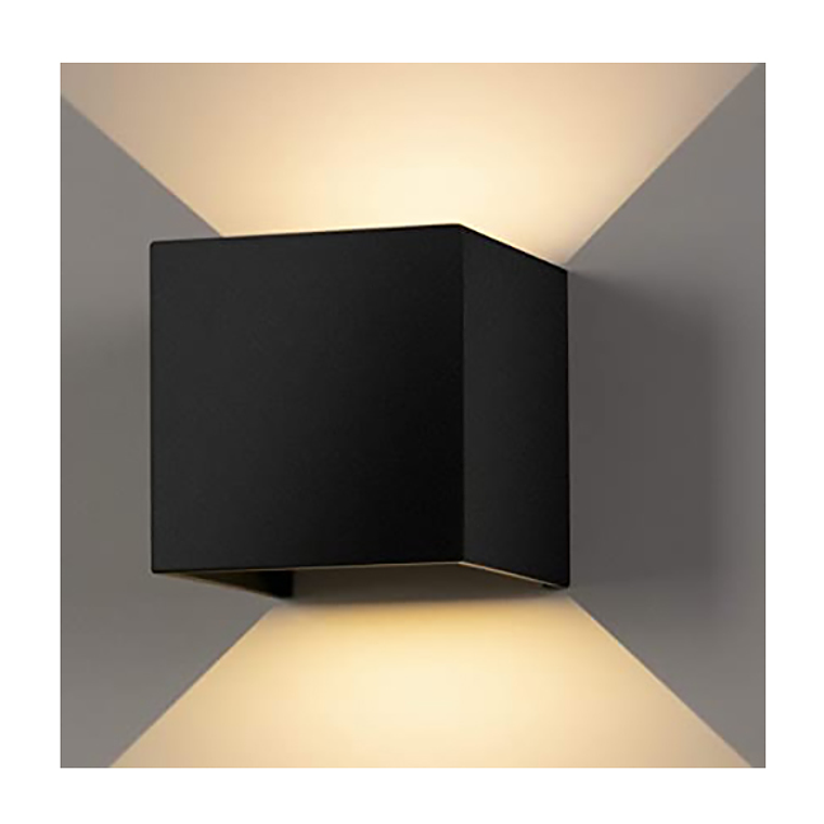 Foco Luz cuadrado Aplique Para Pared Led Exterior 2
