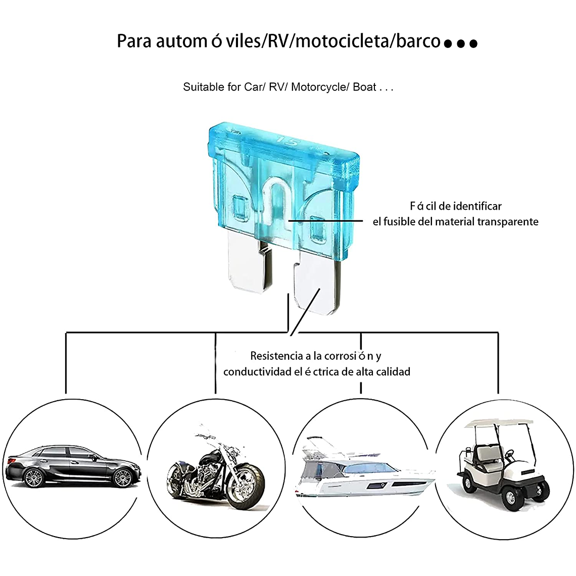 Kit Fusible 300 Unidades Eléctricos 12v Autos Motos + Pinza 4