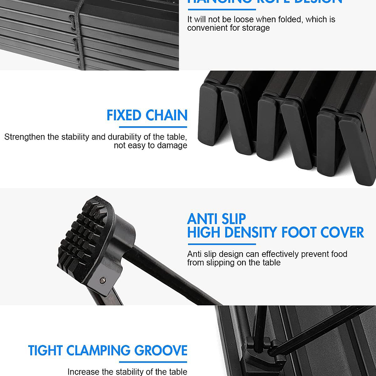 Mesa Plegable Camping Paseo Evento Bolso Portatil 2