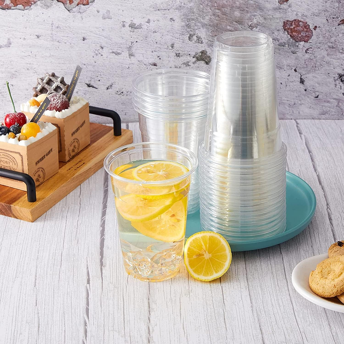 Vaso Plástico Transparente 500ml X 50 Unidades 1