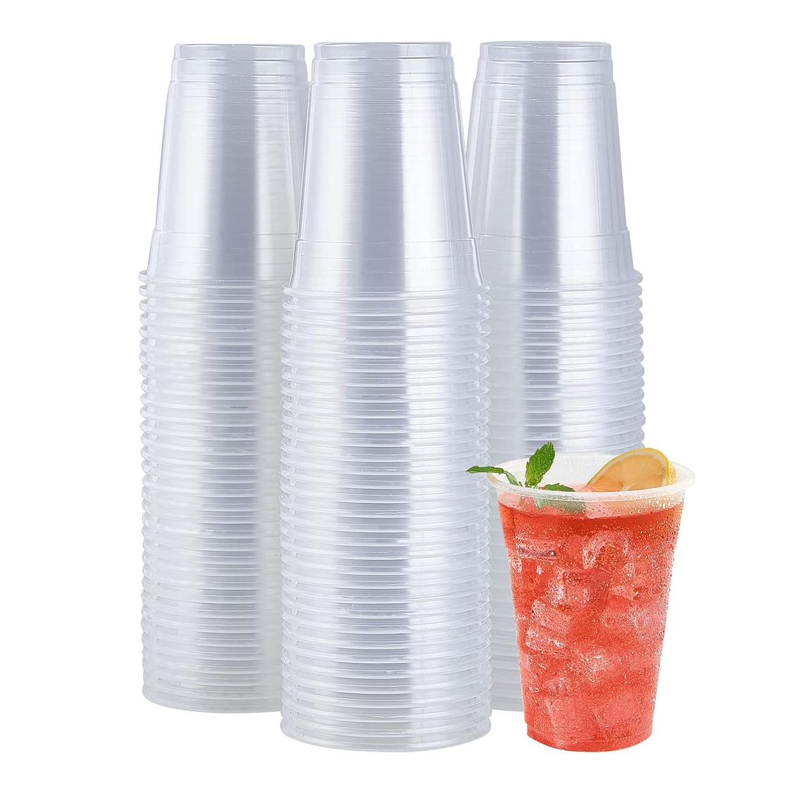 Vaso Plástico Transparente 500ml X 50 Unidades 4