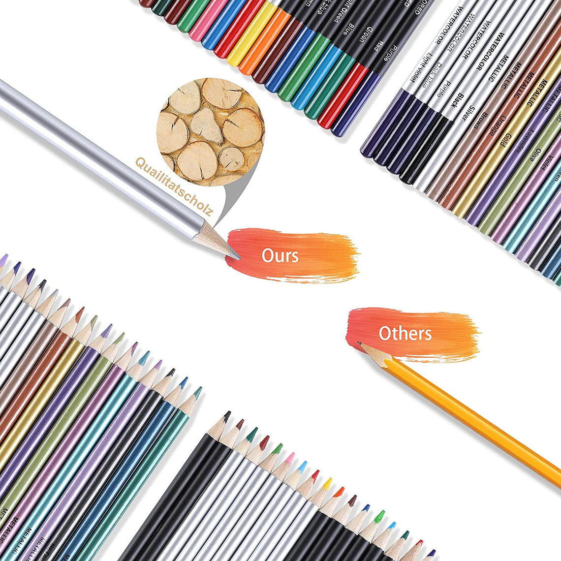 Set Lapices Colores 83 Pzs Dibujo Profesional Estuche 4