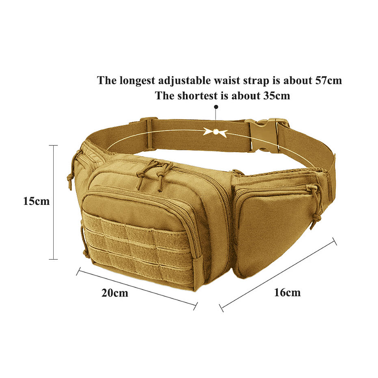 Riñonera Tactica Porta Arma Banano Porta Pistola Oculta 5