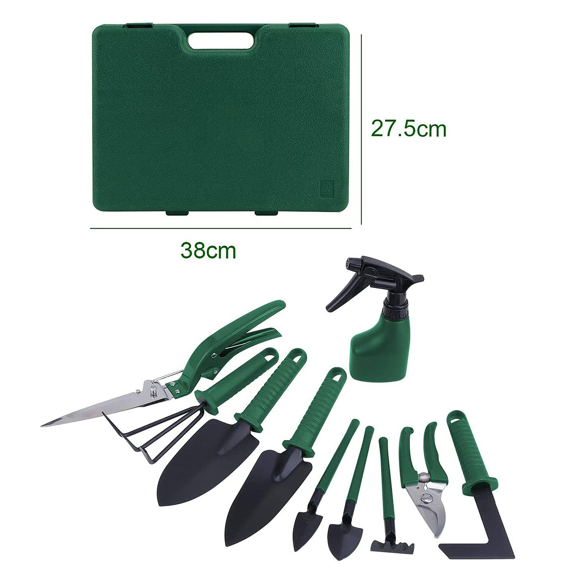 Kit Herramientas Jardinería Acero Rastrillo Tijera Podar 5