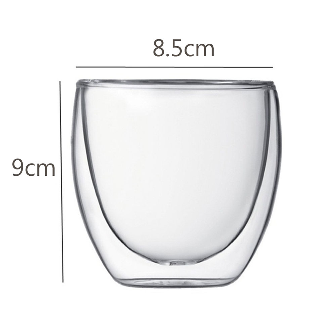 Pack 4 Tazas Doble Pared 250ml Frio, Caliente 3