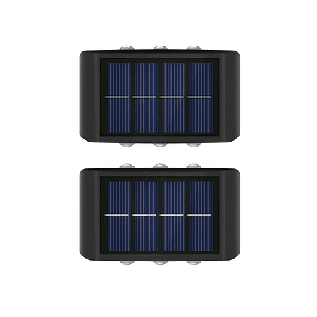 Lampara Aplique Solar X2 Exterior Impermeable
