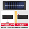 Pack X 2 Lampara Solar 12 Led Exterior Aplique De Muro