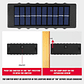 Pack X 2 Lampara Solar 12 Led Exterior Aplique De Muro - Miniatura 3