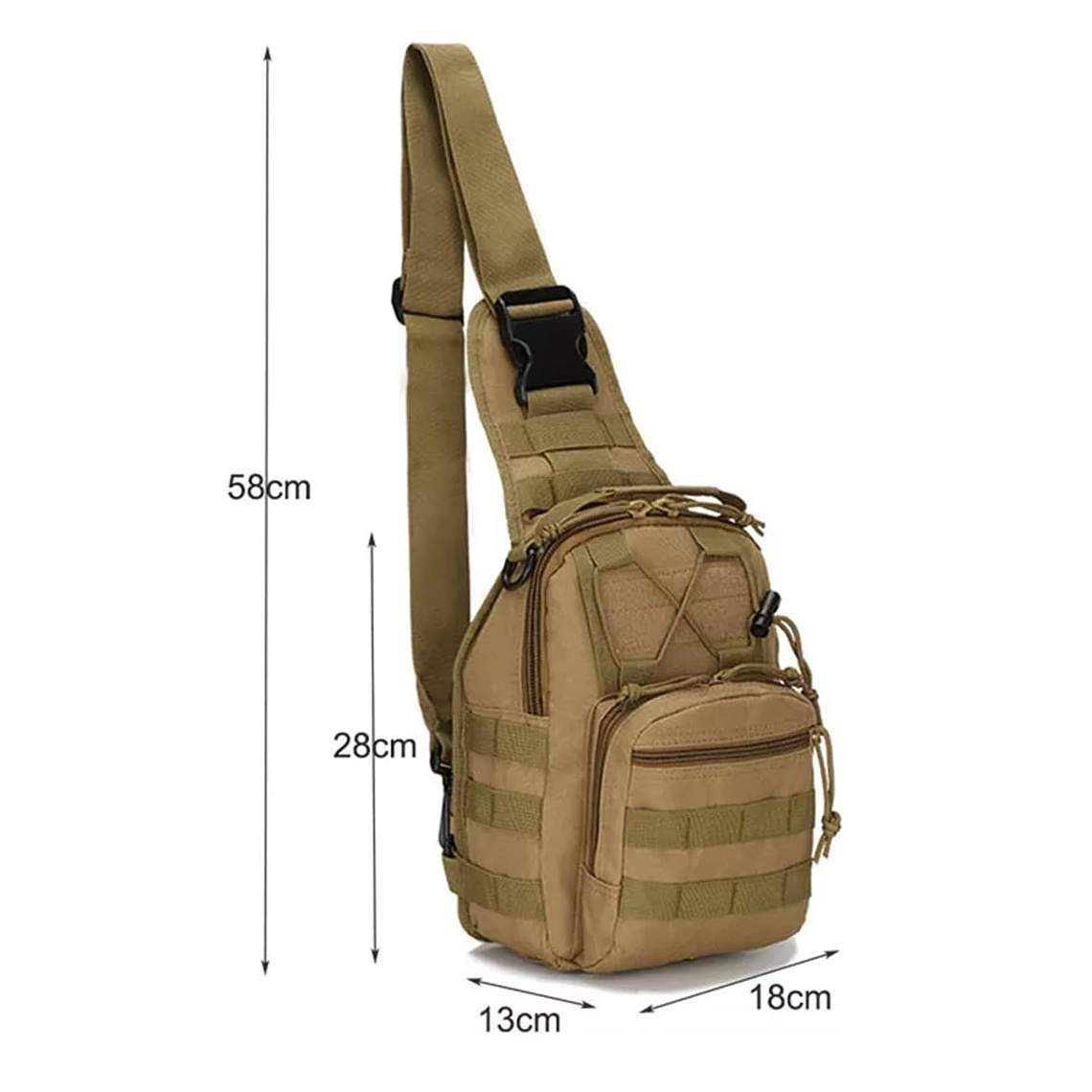 Bolso Táctico De Hombro Cruzado Impermeable Multiuso 4