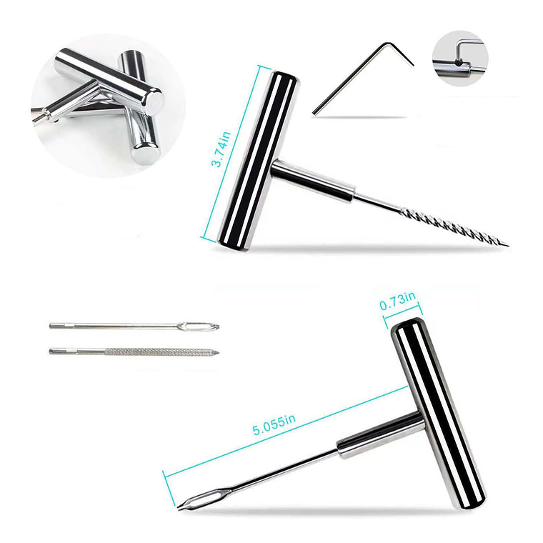 Kit 27 Piezas Reparación Pinchazos Neumático Emergencia Auto 4