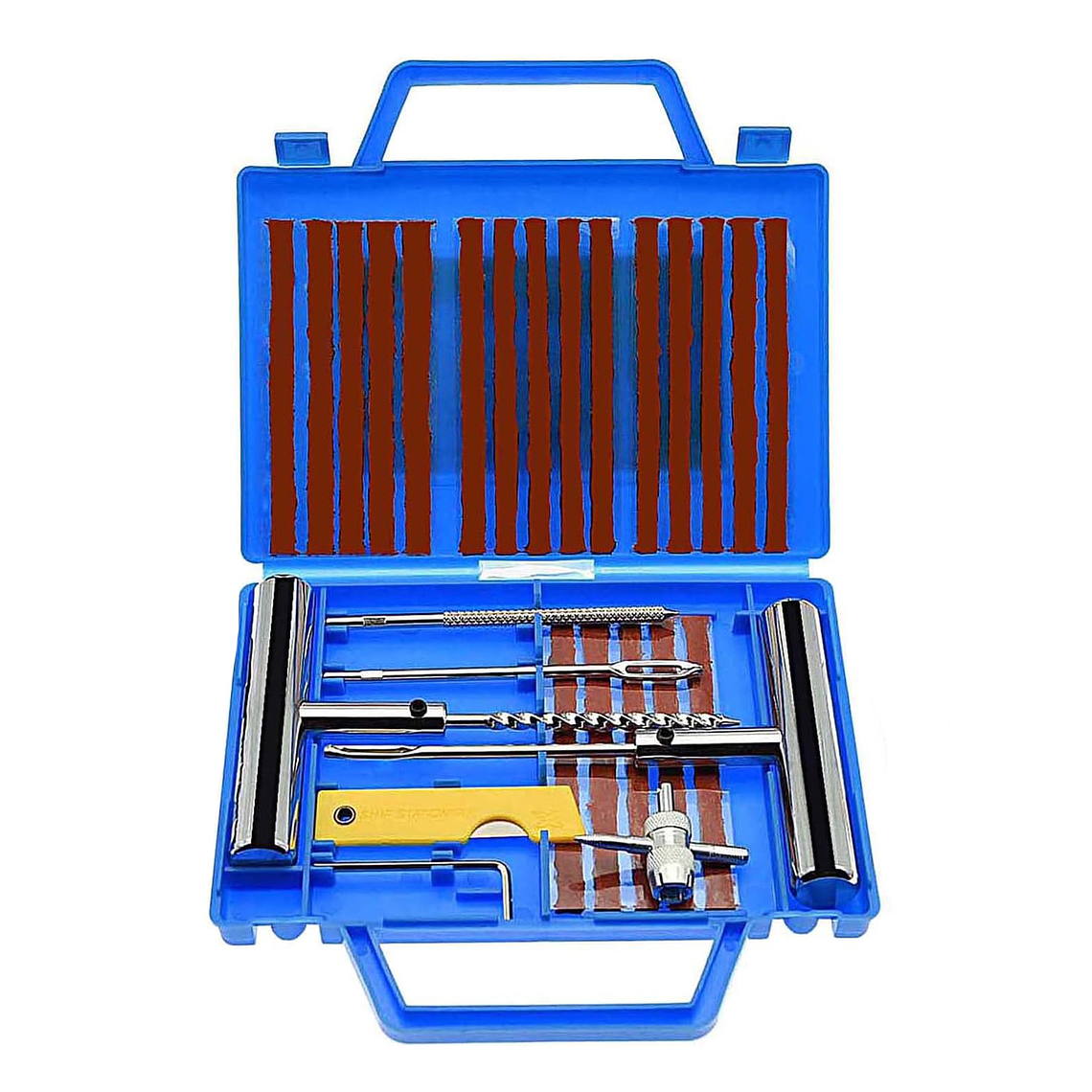 Kit 27 Piezas Reparación Pinchazos Neumático Emergencia Auto 1