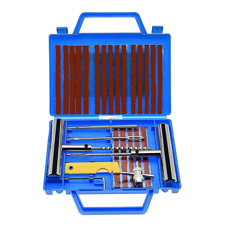 Kit 27 Piezas Reparación Pinchazos Neumático Emergencia Auto 1