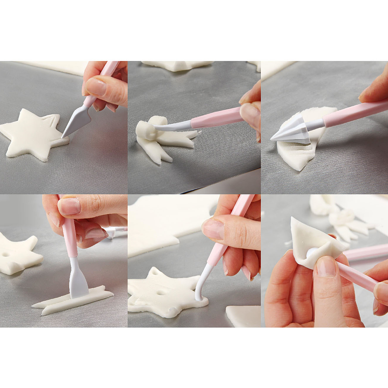 Set De Estecas Para Moldear Fondant Repostería 8 Piezas 3