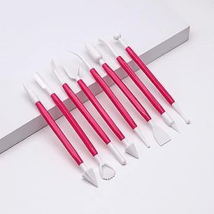 Set De Estecas Para Moldear Fondant Repostería 8 Piezas