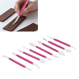 Set De Estecas Para Moldear Fondant Repostería 8 Piezas