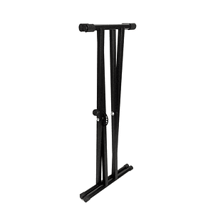 Atril Teclado Doble Barra Ajustable De 7 Niveles Con Correa