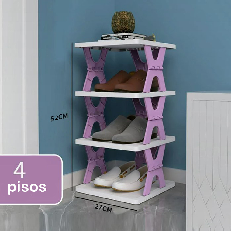 Organizador De Armario Zapatero Plegable 4 Niveles 5