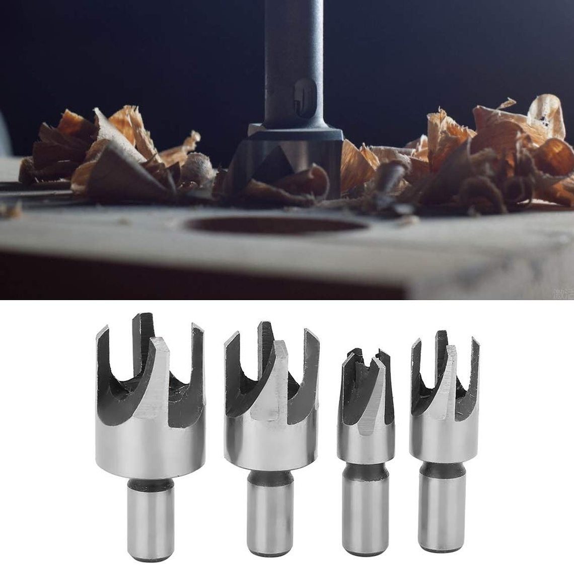 Set 4 Brocas Cortadoras De Tapón O Tarugo Para Madera 3